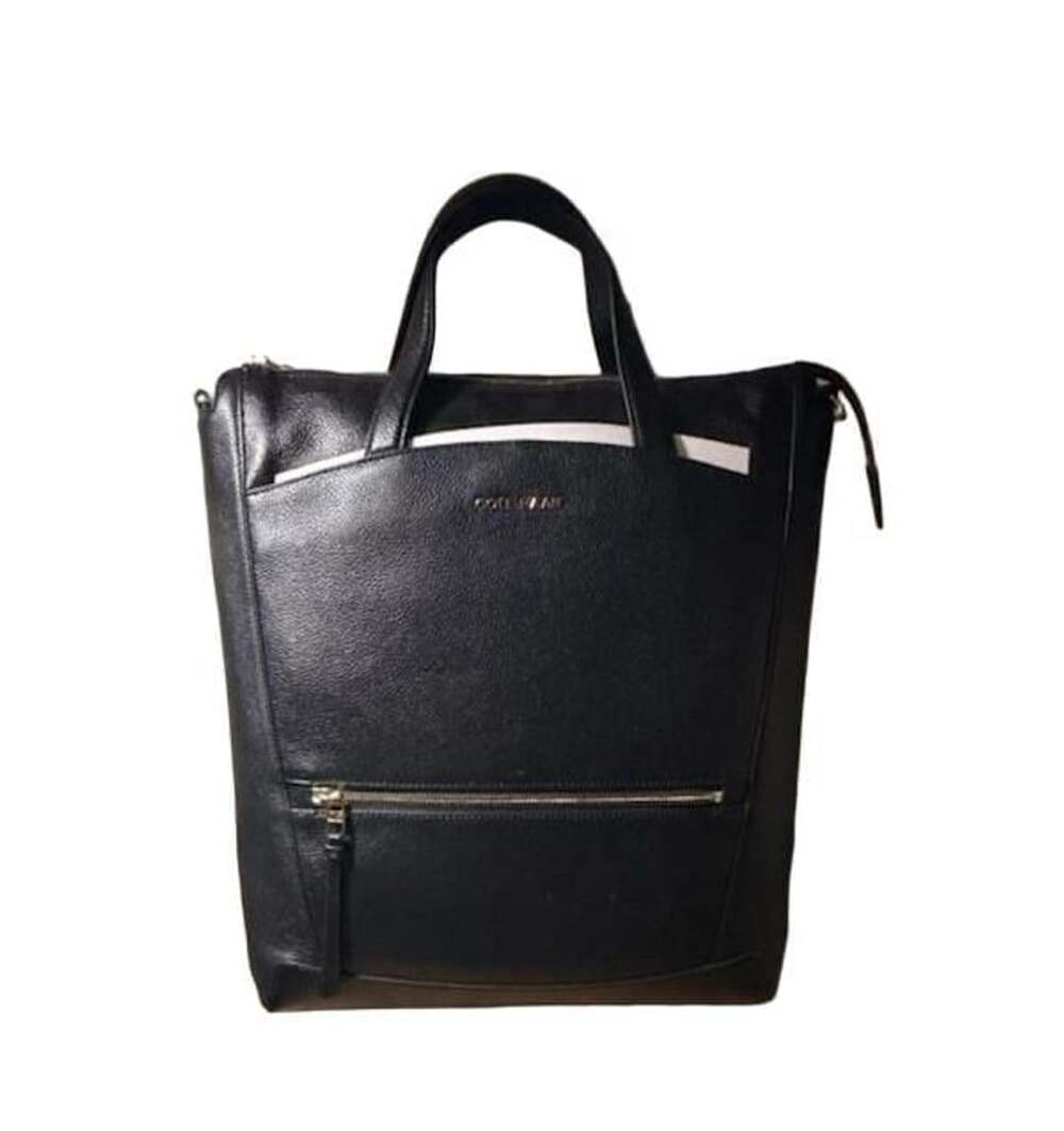 Cole Haan Essential Convertible Backpack Black Leather